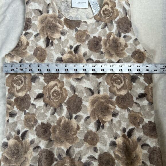 Liz Claiborne Sz S Sweater+tank Twin set Sweater Set Luxury wool+Angora Office - Picture 12 of 15